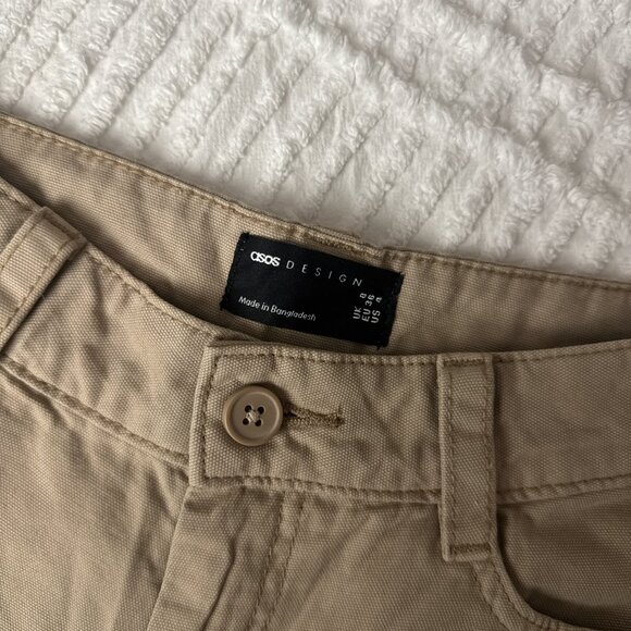 Khaki Wide Leg Pants - Picture 4 of 5
